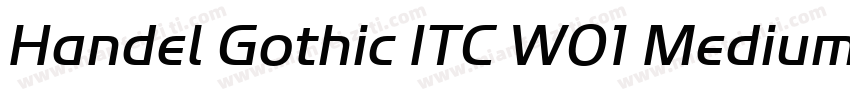 Handel Gothic ITC W01 Medium字体转换